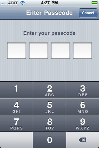 Si tu iPhone tiene un "pin" de seguridad (recomendado) entrarlo ahora